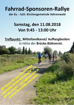 Fahrrad-Sponsoren-Rallye