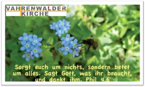 Einladung zum Gebet